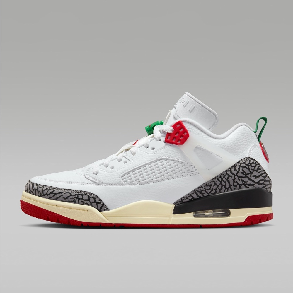 Classic Jordan spizikes “Do the right thing “White and Red Men's Sneakers